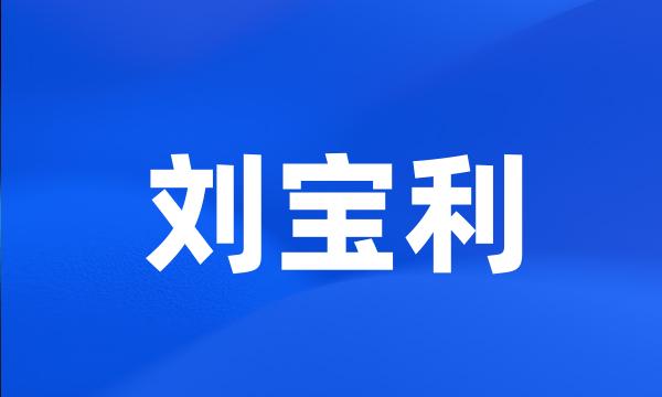 刘宝利