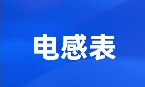 电感表