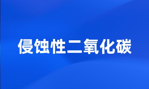 侵蚀性二氧化碳