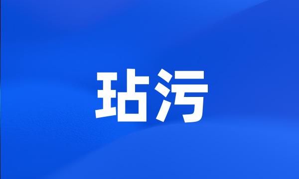 玷污