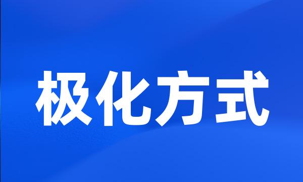 极化方式