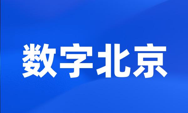 数字北京