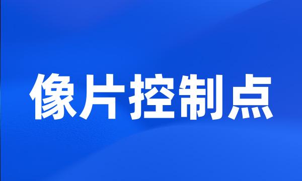 像片控制点