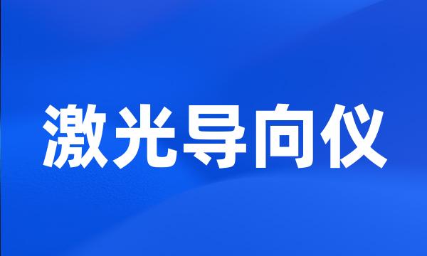 激光导向仪