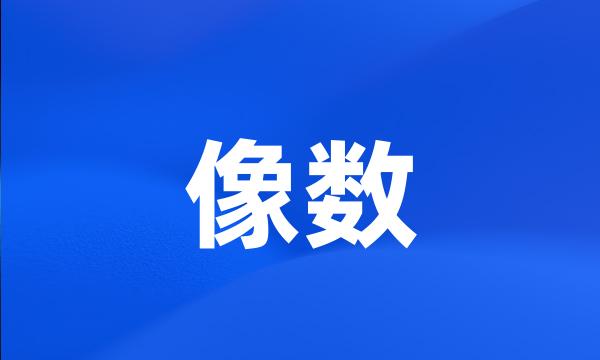 像数