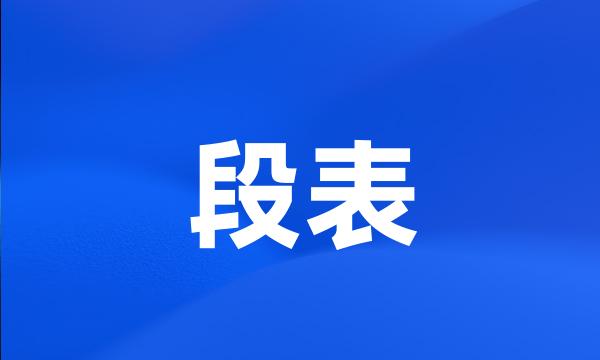 段表