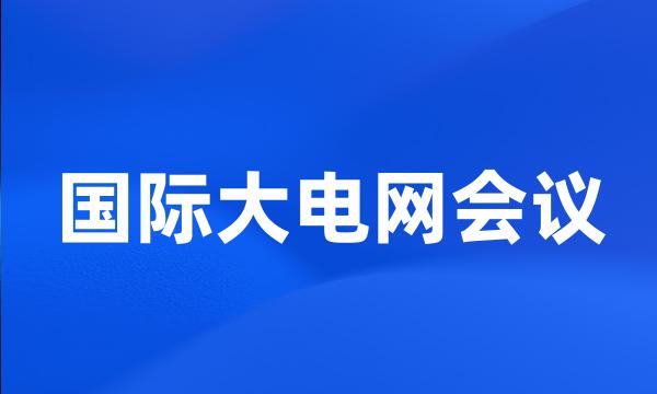 国际大电网会议