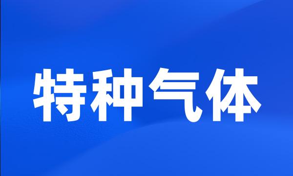 特种气体