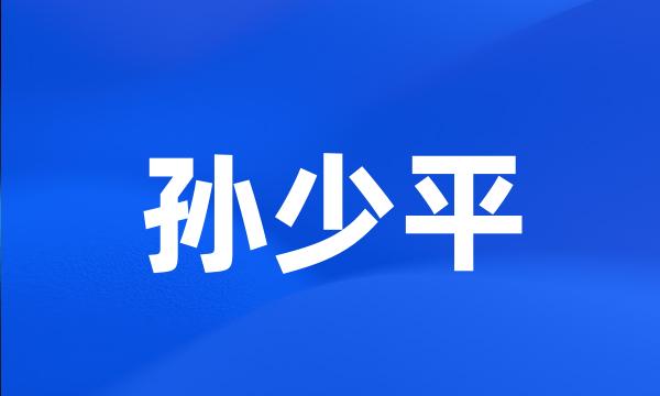 孙少平