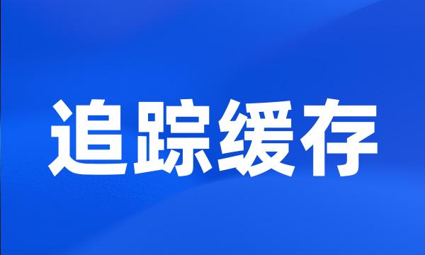 追踪缓存