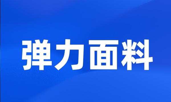 弹力面料