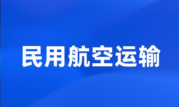 民用航空运输