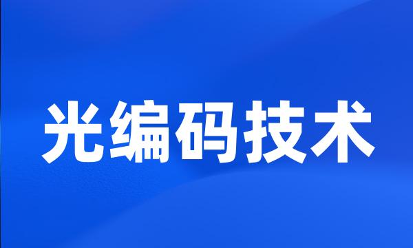 光编码技术