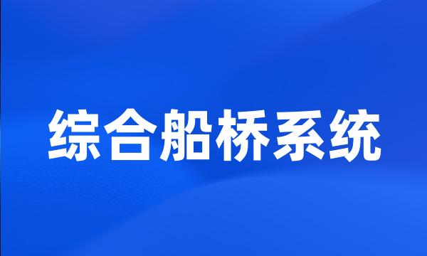 综合船桥系统