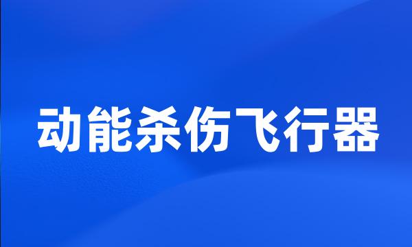 动能杀伤飞行器