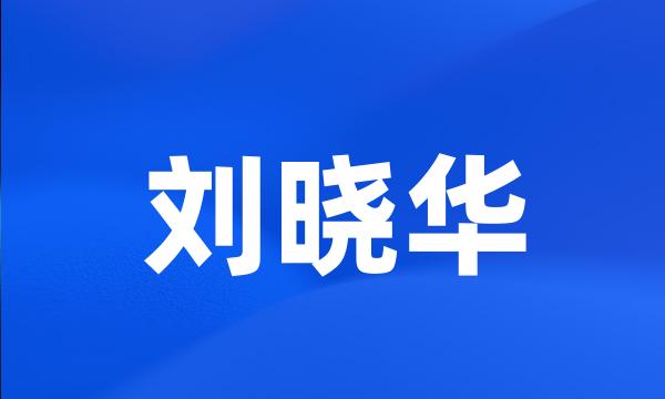 刘晓华