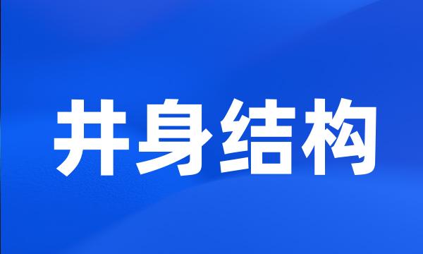 井身结构