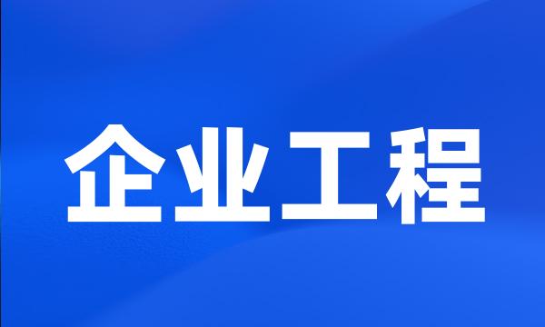 企业工程