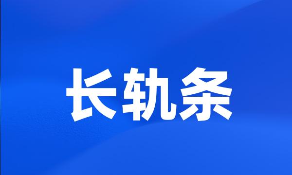 长轨条