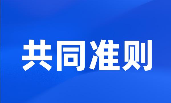 共同准则