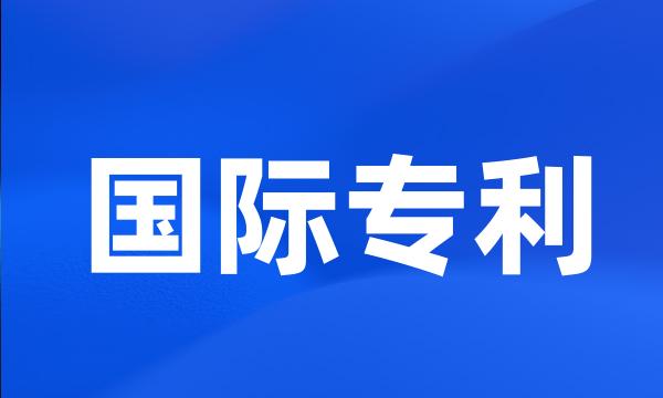 国际专利