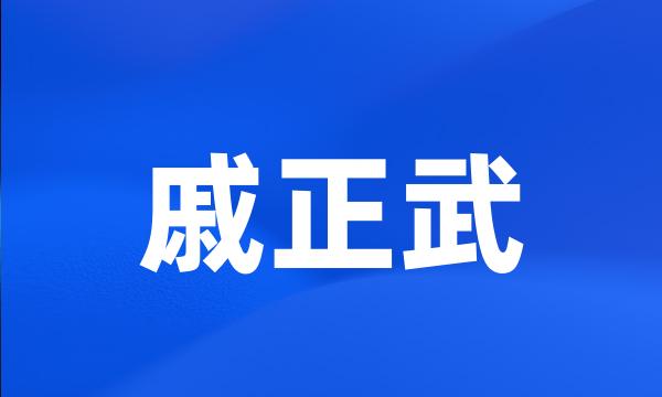 戚正武