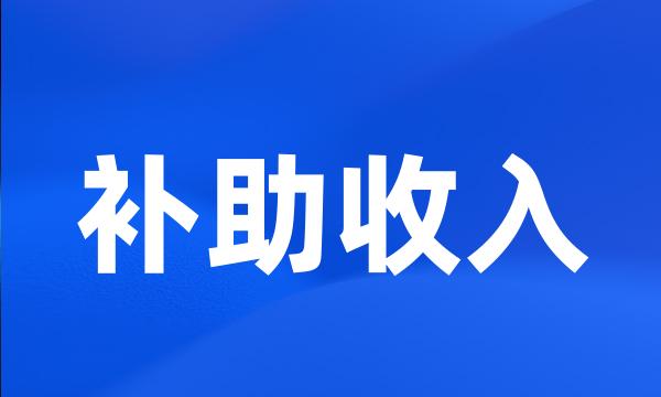 补助收入