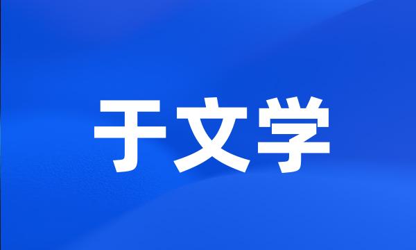 于文学