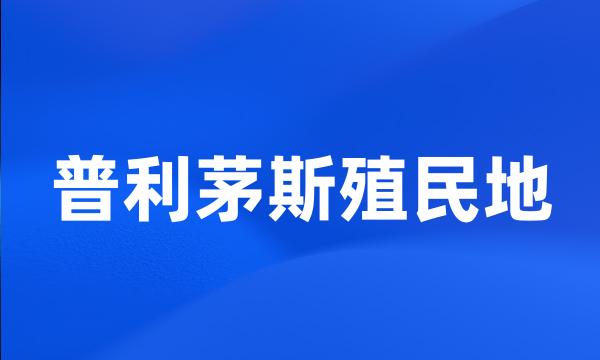 普利茅斯殖民地