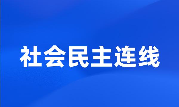 社会民主连线