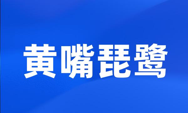 黄嘴琵鹭