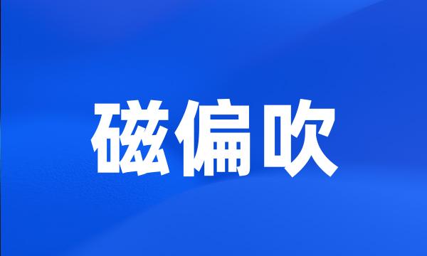 磁偏吹