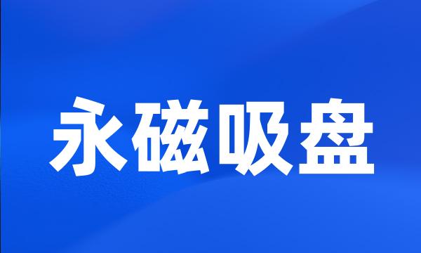 永磁吸盘