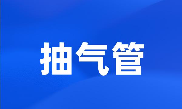 抽气管