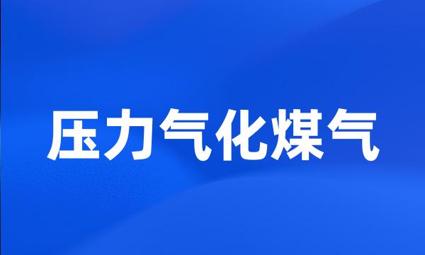 压力气化煤气