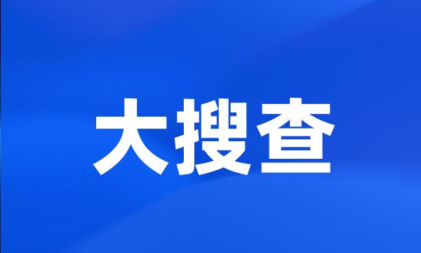 大搜查