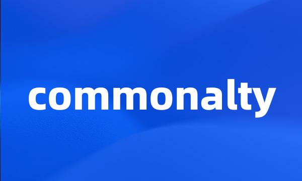 commonalty