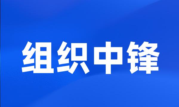 组织中锋