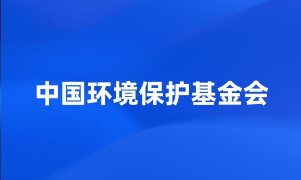 中国环境保护基金会