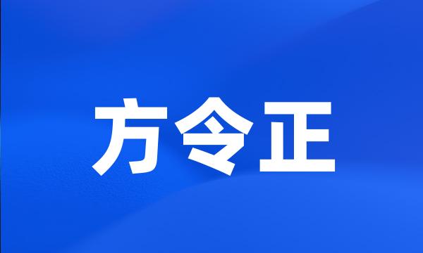 方令正