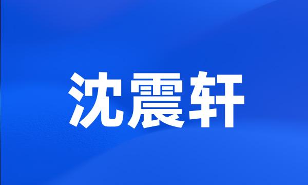 沈震轩