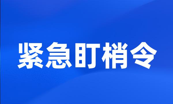 紧急盯梢令