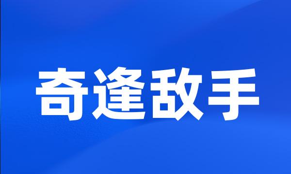 奇逢敌手