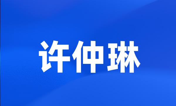 许仲琳