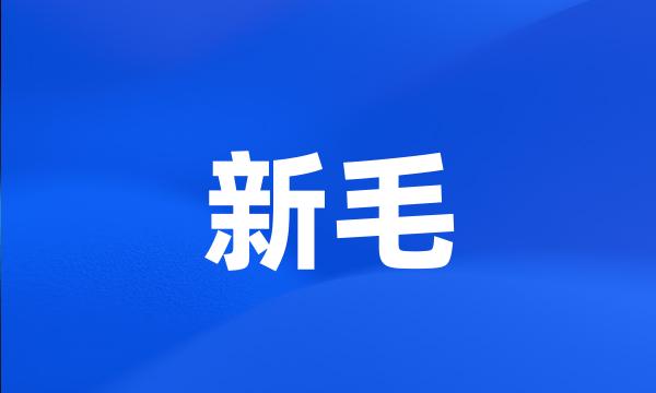 新毛