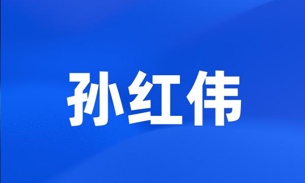 孙红伟