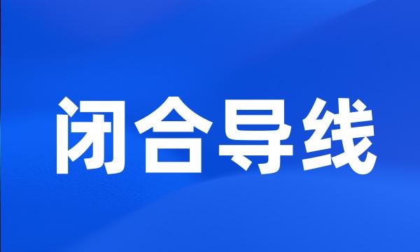 闭合导线