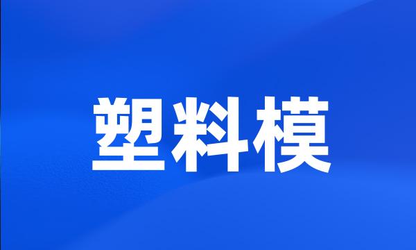 塑料模