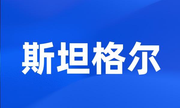 斯坦格尔