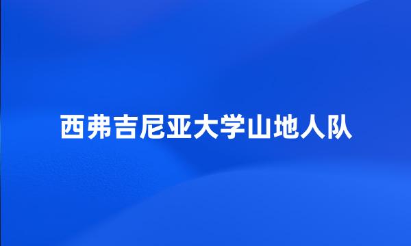 西弗吉尼亚大学山地人队